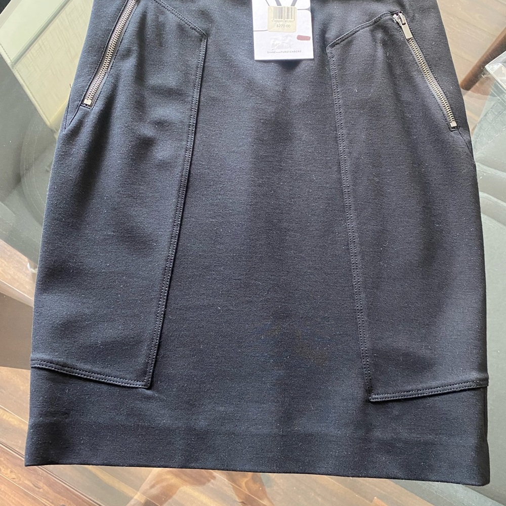 Diane Von Furstenberg Gray Mini Pencil Skirt